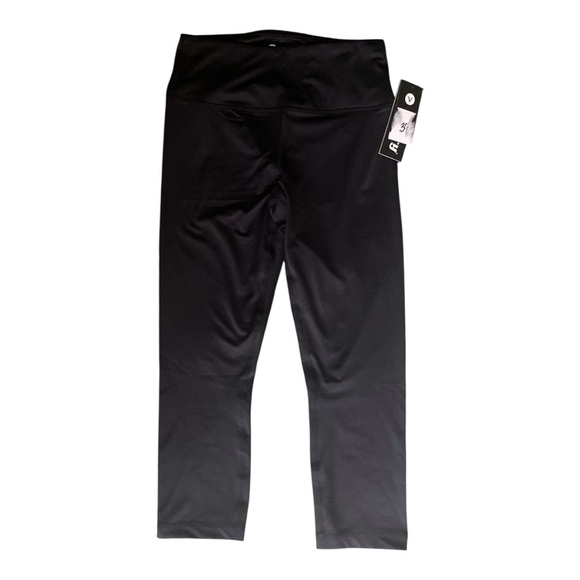 NWT-VELOCITY-WOMENS ACTIVE BLACK LEGGINGS-SIZE MEDIUM - Picture 1 of 4